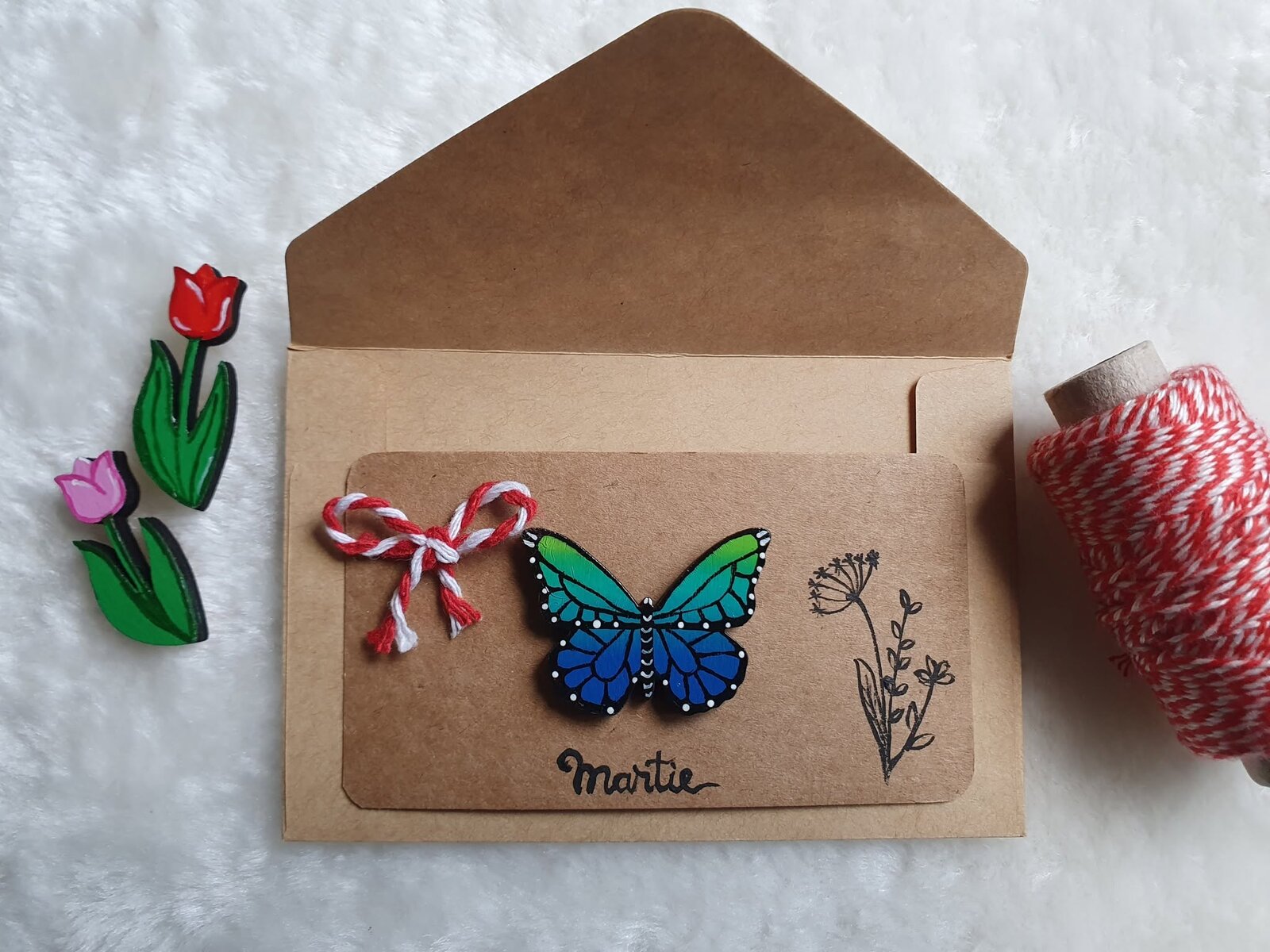 Martisor Fluture Albastru