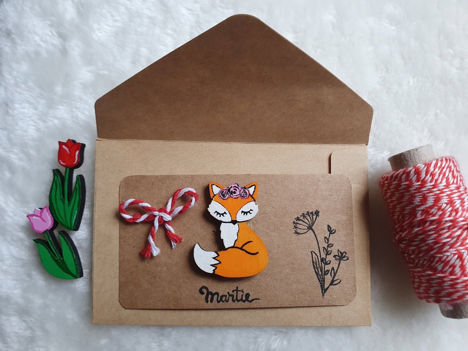 Martisor Vulpita cu Floare